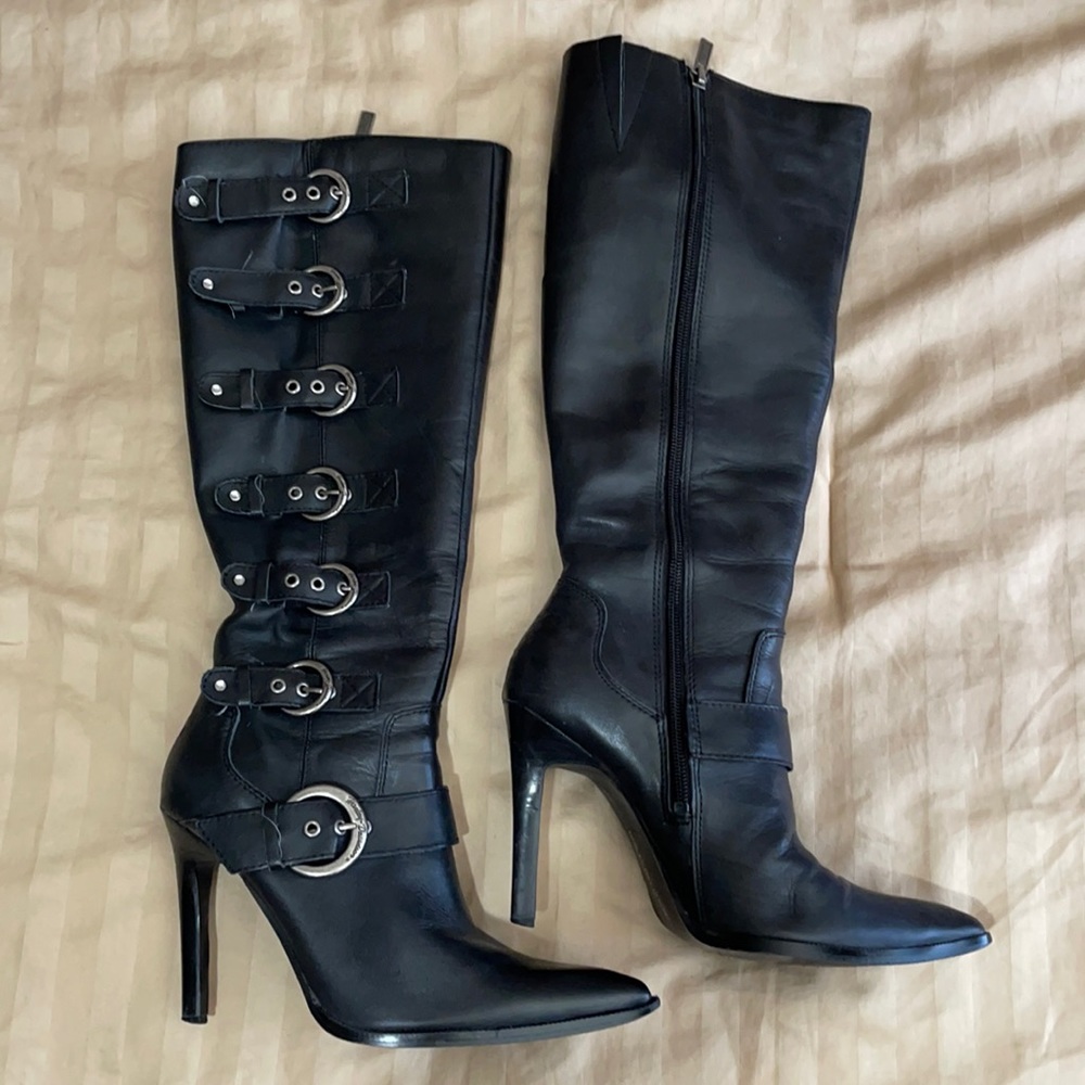 Harley Davidson women’s black leather boots